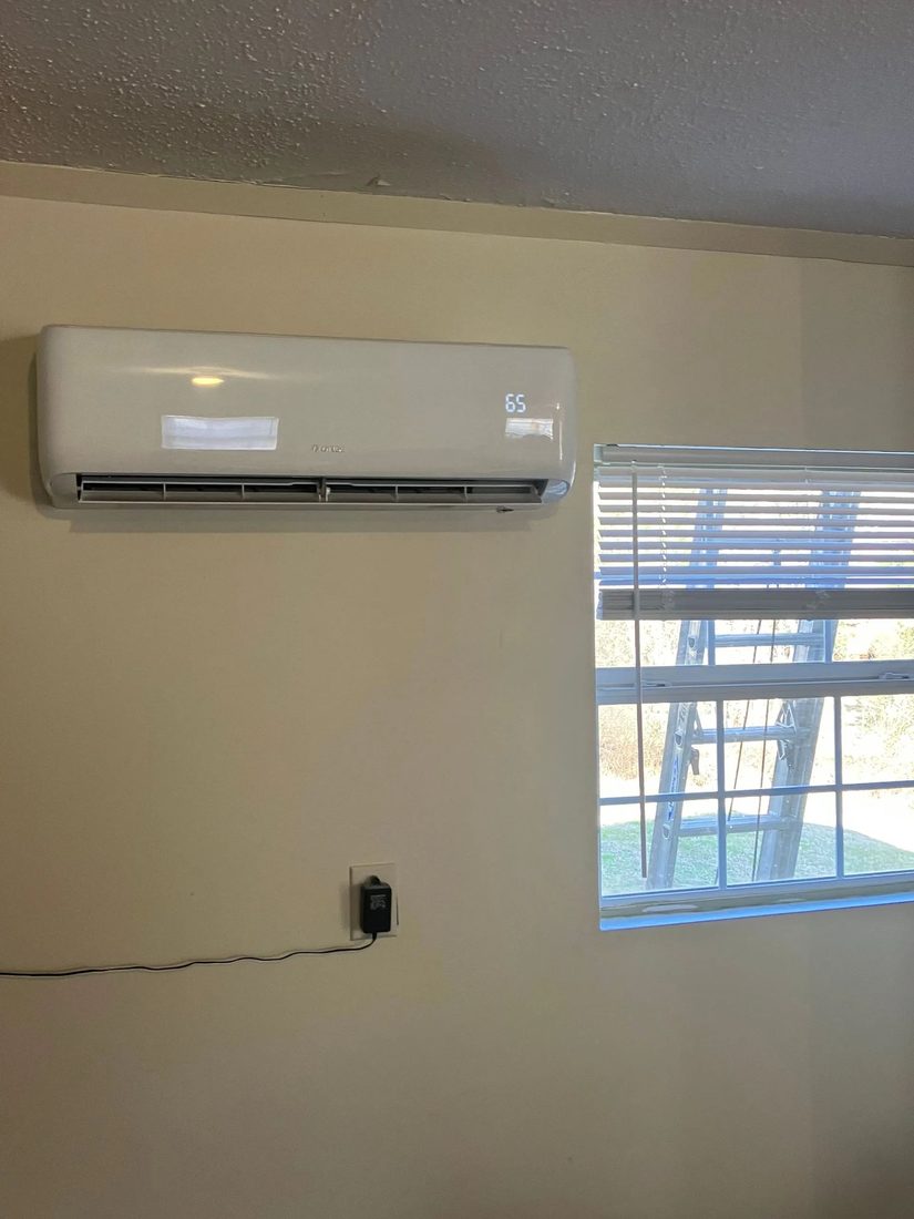 Ductless mini-split installation in a Long Island home